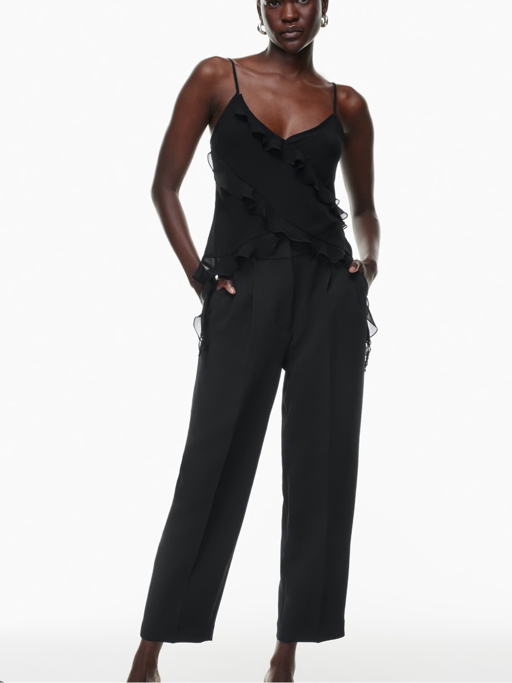 Aritzia Black Carrot Trousers